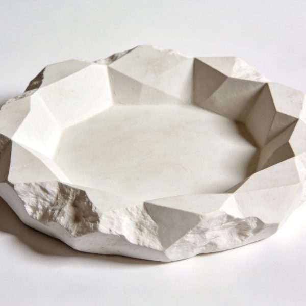 Handmade Plaster Geometric Jewelry Dish